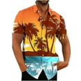 thumbnail image 2 of QATAINLAV Hawaiian Shirt for Men Short Sleeve Button Down Shirts Stretch Casual Breathable Print Tops Outdoor Vacation Beach Shirts, 2 of 4