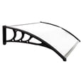 thumbnail image 2 of SYTHERS 40"x 32" Outdoor Window Awning, UV Front Door Patio Canopy for Snow Sunlight Protectio, Clear, 2 of 8