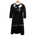 thumbnail image 4 of Motif Floral Détaillé en Blanc sur Robe Marine Robes gala Jupe d'Été Robe pour Femmes 2024 Robe d'Été Quotidienne, 4 of 5