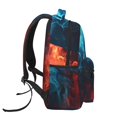 thumbnail image 3 of Balery Red And Blue Fire Mochila Escolar Impresa, Mochila Ligera para Viajes Casual, Mochila Duradera y Cómoda Multifuncional, Mochila para Laptop-One Size, 3 of 5