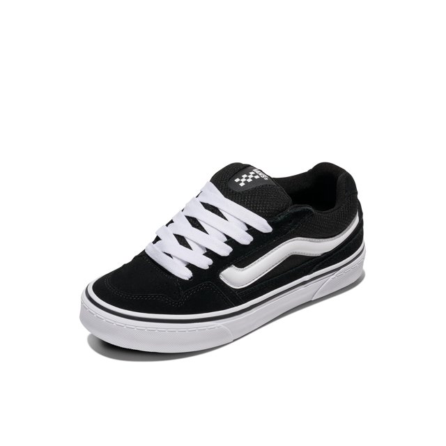 Zapatos Vans Caldrone para mujer, holgados y bajos, negros y blancos 8.5