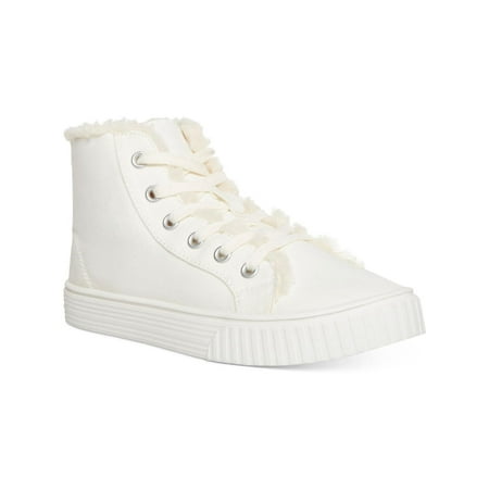 

Madden Girl Womens Maddie Lifestyle Faux Fur Lined High-Top Sneakers