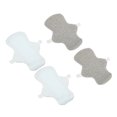 thumbnail image 1 of 4 Pcs Serviette Hygiénique Réutilisable, Absorption Régulière Sans Fuite, Respirante pour Femmes avec Design Lavable et Meilleur Graphène, 1 of 8