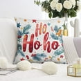 thumbnail image 3 of Merry Christmas Pine Branches Ho Throw Pillow Covers Square Square Cushion Covers 2 Pieces Christmas Pillow Cover for Couch Sofa Bed Farmhouse, 3 of 7