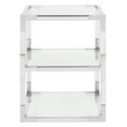 thumbnail image 5 of SAFAVIEH Couture Louisa Glam Acrylic Frame End Table, Silver, 5 of 12