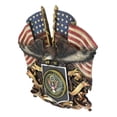 thumbnail image 4 of Patriotic US United States Army Eagle Emblem With 2 American Flags Wall Decor, 4 of 10