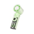 thumbnail image 2 of Leeye Portable Air Conditioner Fan, USB Rechargeable Mini Cooling Fan with Ice Function and Digital Display, Personal Air Cooler with 7-Color LED Lights for Sports Study Outdoor, Light Green,, 2 of 4
