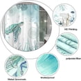 thumbnail image 5 of Sea Turtle Shower Curtain, Blue Teal Ocean Beach Decor Bathroom Curtains, Nautical Coastal Fish Beachy Summer Animal Seashell Kids Theme Waterproof Fabric Shower Curtain Set with Hook, 72x72in, 5 of 6