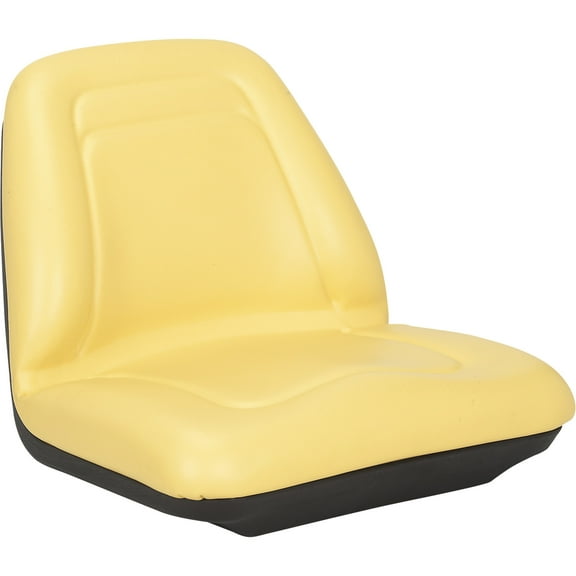 A & I Deluxe Mid-Back Utility Lawn Mower Seat, Yellow, Model# TM555YL