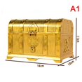 thumbnail image 2 of CNKOO 1pc Retro Treasure Box with Lock Toys for Party Favors Props Decoration Pirate, 2 of 6