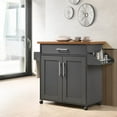 thumbnail image 2 of Pemberly Row Kitchen Island with Spice Rack in Gray Oak, 2 of 5