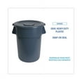 thumbnail image 4 of Lids For 32 Gal Waste Receptacle, Flat-Top, Round, Plastic, Gray | Bundle of 2 Each, 4 of 5