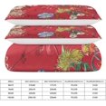 thumbnail image 2 of HAHDAXIA Floral Print Bedding Solid Comforter Set for All Seasons,3 Pieces(1 Comforter+2 Pillowcases),Soft Microfiber Bedding Set King(90"x90"), 2 of 7