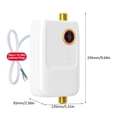 thumbnail image 6 of Tankless water heater,With Screen Screen Water 220v 5500w Universal Kitchen Water Heater 5500w Universal Water Wotao Hxber Water 220v without Plug, 6 of 6