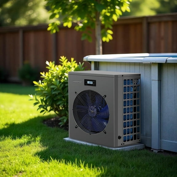 16000 BTU Electric Pool Heater for Above Ground Pool Swimming Pool Heat Pump 5000 Gallon Pool Heater 120V Heating Cooling WiFi Control 60Hz Spa