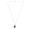 thumbnail image 5 of Juego de aretes y cadena ZVEZDA plata mexicana ley .925 Amatista tornasol, 5 of 5