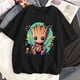 thumbnail image 1 of Camisetas con estampado de Marvel Baby Groot para mujer, ropa de calle informal a la moda, camisetas de dibujos animados para mujer, Camiseta con cuello redondo, 1 of 1