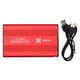 thumbnail image 1 of Disco duro externo de 2,5 pulgadas delgado USB 2.0 de alta velocidad Plug and Play Disco duro móvil para computadora PC Viajes Rojo 750 GB, 1 of 10