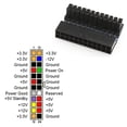 thumbnail image 4 of Placa base de escritorio de 90 grados ATX 24 pines hembra a 24 pines adaptador de corriente macho Ehuebsd  Para estrenar, 4 of 4