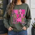 thumbnail image 4 of Breast Cancer Awareness Shirt, Faith Over Fear Sweatshirt, Pink Ribbon Leopard Print Hoodie and T-Shirt, October Support Gift for Women, 4 of 9