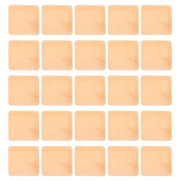 Topbathy 50Pcs Wood Serving Platters Square Party Tableware for Adults Restaurant