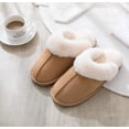 thumbnail image 5 of Pantuflas de mujer con espuma viscoelástica, suaves y sin cordones, forradas de gamuza y suela antideslizante, para interior y exterior., 5 of 5