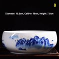 thumbnail image 1 of Succulent Pot Chinese Style Ceramic Succulent Planter Pots Bonsai Holder Container Living Room Home Decoration 8 19.5, 1 of 2