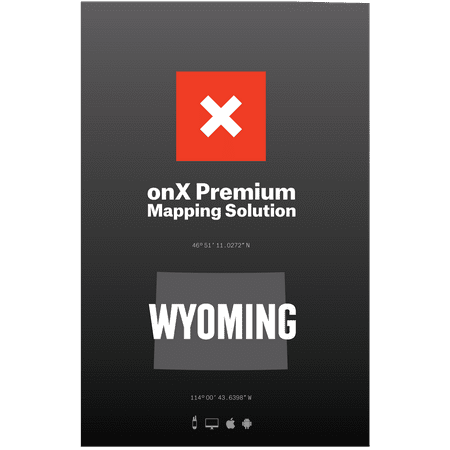Wyoming Hunting Maps: onX Hunt Chip for Garmin GPS - Public & Private Land Ownership - Hunting Areas - Includes Premium Membership for onX Hunting App for iPhone, Android &