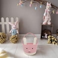 thumbnail image 6 of BinKFF Easter Bunny Basket for Kids – Soft & Durable Woven Cotton Rope Design with Handle, Baby Gift Basket for Boys, Girls, Toddler, Ideal for Easter Egg Hunts or Christmas Gifts, 6 of 7