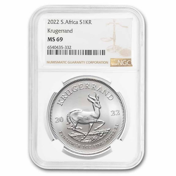 2022 South Africa 1 oz Silver Krugerrand MS-69 NGC