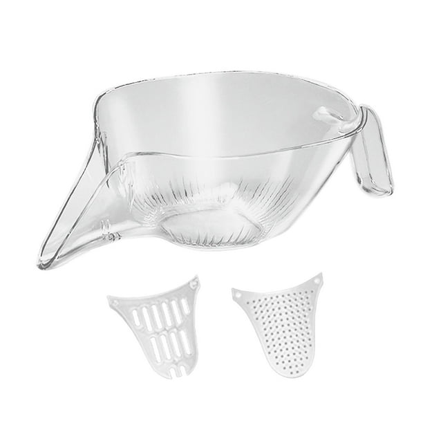Cesta de drenaje, cesta de lavado de , multifuncional, escurridor de alimentos, colador de cocina para guisantes, lavado de frijoles