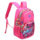 thumbnail image 3 of Mochila escolar con bolsillo con cremallera Mochila de gran capacidad para estudiantes resistente al desgasteRose Red, 3 of 9