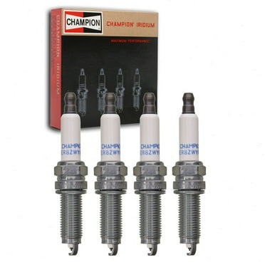 4 pc Champion Iridium Spark Plugs compatible with Hyundai Elantra 2.0L L4 2014-2019