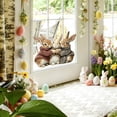 thumbnail image 2 of Easter Bunny Wall Decal Three Rabbits Huddle Sticker Self-Adhesive Removable Decoration for Door Window Glass Tile(A), 2 of 6