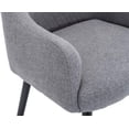 thumbnail image 3 of Andeworld Swivel Chairs Set of 2 Modern Upholstered Dining Chairs Arm Chair Living Room Accent Chairs Office Club Guest Gray, 3 of 7