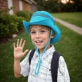 thumbnail image 6 of REDARER Kids UPF 50+ Sun Hat, Breathable Mesh Panel Bucket Cap with Adjustable Chin Strap for Summer Outdoor Wear,4-10 year, 6 of 6