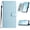 Blue, variant on For Google Pixel 8 Flip Phone Case,Anti-Scratch Silk Fabric Pattern PU Leather Flip Cover,Flip Foldable Kickstabd,With Card Slots,Shockproof Anti-fall Non-Slip Wallet Phone Case,Blue