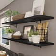 thumbnail image 2 of Kit 2 Repisas Flotantes Cocina Madesa 80cm Color Negro, 2 of 8