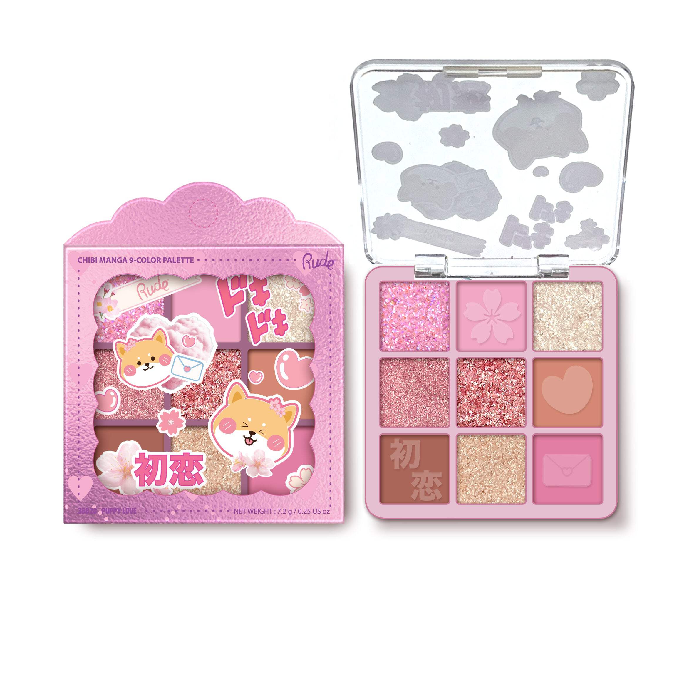 RUDE COSMETICS Chibi Manga 9 Color Eyeshadow Palette - Walmart.com