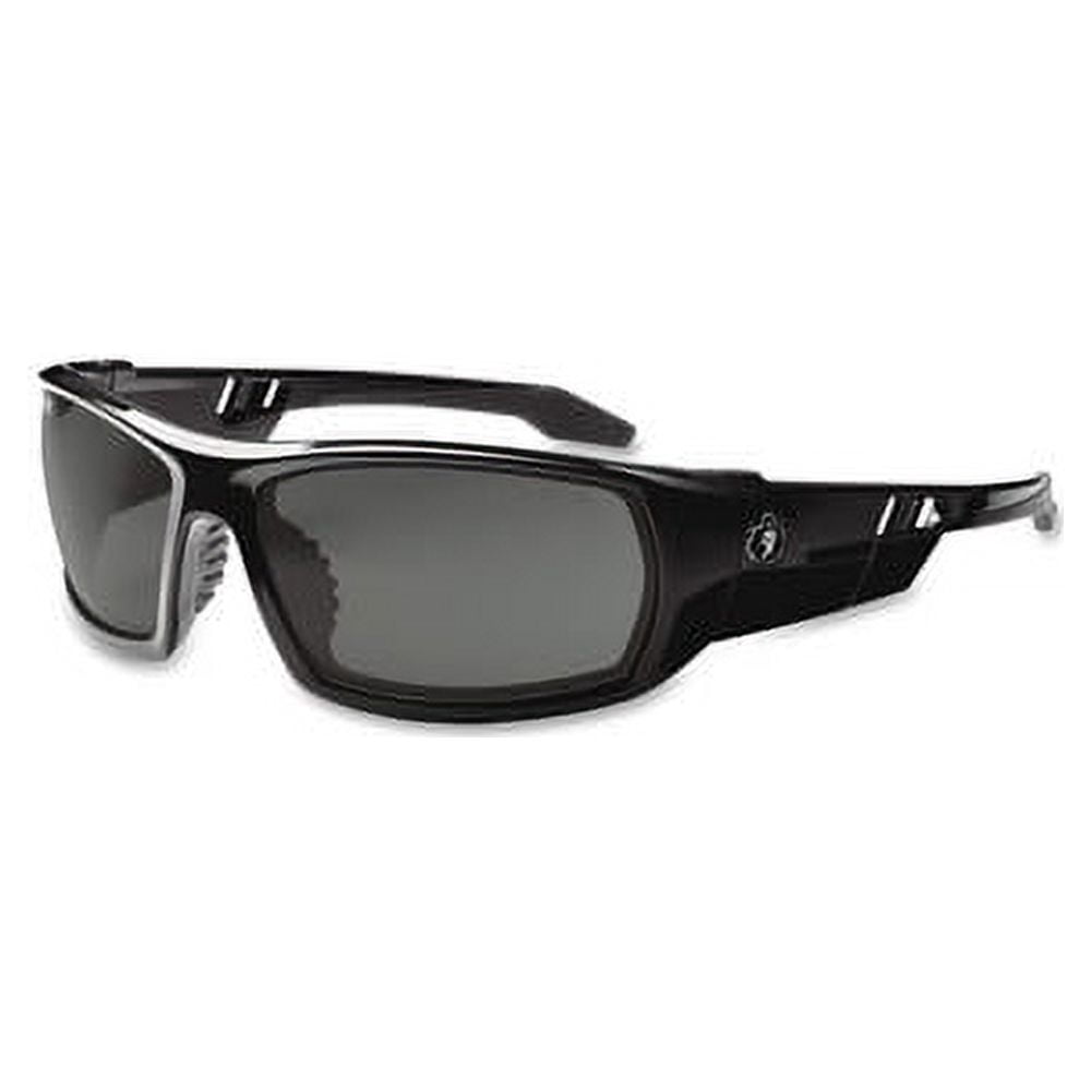 Ergodyne Skullerz Fog-Off Smoke Lens Safety Glasses Durable, Flexible, Non-slip, Scratch Resistant, Anti-fog, Perspiration Resistant - Ultraviolet Protection - Polycarbonate Lens, Nylon Frame, Polycar