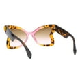 thumbnail image 3 of Women's Sunglasses Oversized Fashion Butterfly Shape UV400 Pink Tortoise, 3 of 4