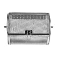 thumbnail image 7 of Mesh Cylindrical BBQ Rolling Cage with Long Handle & Lock - All Stainless Steel Grill Basket for Vegetables, Meat, and Seafood on Open Fire Silver, 7 of 7