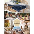 thumbnail image 5 of Marble Navy Blue Table Cloth, Abstract Gold White Brick Stone Motif Waterproof Tablecloth for Rectangle Tables, Reusable Washable Fabric Table Cover for Restaurant Kitchen Dining Tables 54"x108", 5 of 6