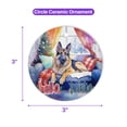 thumbnail image 5 of Watercolor Hello Winter German Shepherd Chill Christmas Welcome Ceramic Round Ornament Alsatian Dog Lover Gifts Home Tree Decor - 00016, 5 of 5