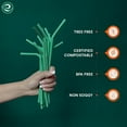 thumbnail image 6 of ECO SOUL 100% Compostable Straws [100 Count] [8.25"] Eco-Friendly Biodegradable Sustainable Disposable Straws, Cocktail Cold Drink Smoothie Bendable Straws, 6 of 7