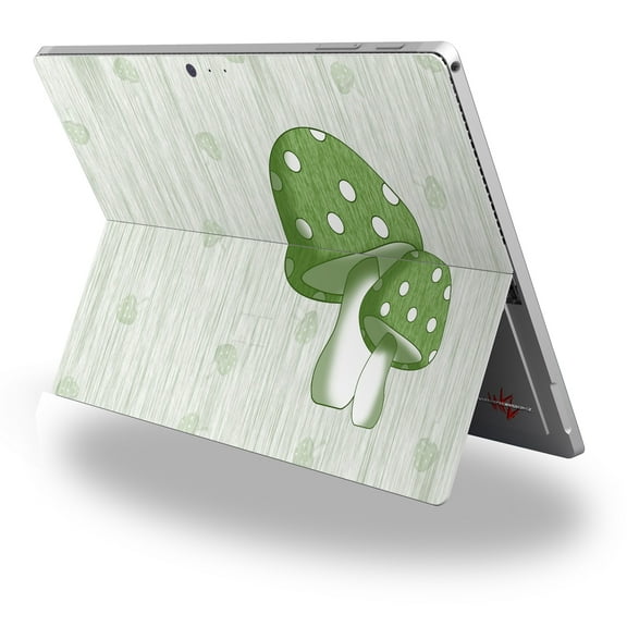 Decal Style Vinyl Skin for Microsoft Surface Pro 4 - Mushrooms Green - (SURFACE NOT INCLUDED)