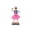 14.6" Pink Skeleton C, variant on THOPBPRK Halloween Skeleton Band Halloween Musical Ornament Light-Up Skeleton Player Figurine Decor Sound Festive Indoor Party Centerpiece , Pink