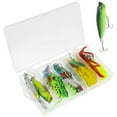 thumbnail image 2 of OUSITAID 84/109/164Pcs Fishing Lure Set for Beginners Soft and Hard Lure Baits Set Mixed Colorful Metal Fishing Lures Life-Like 3D Fishing Lures with Storage Box for Lake River Pond, 2 of 10