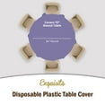 thumbnail image 3 of Exquisite 12 Premium Lavender Plastic 84" Round Party Tablecloths Disposable Waterproof, 3 of 8