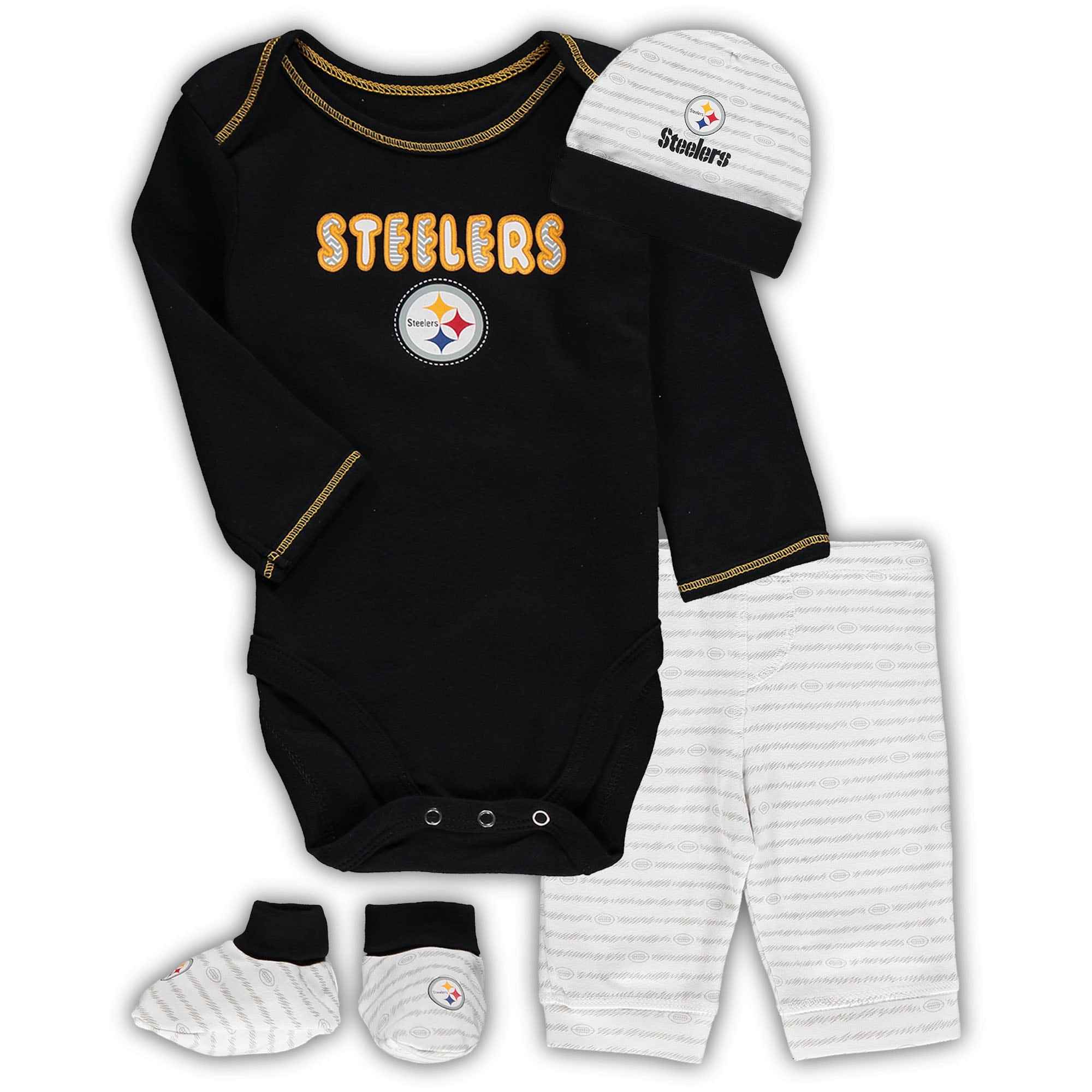 Pittsburgh Steelers Bodysuit Black, 12 Months 
